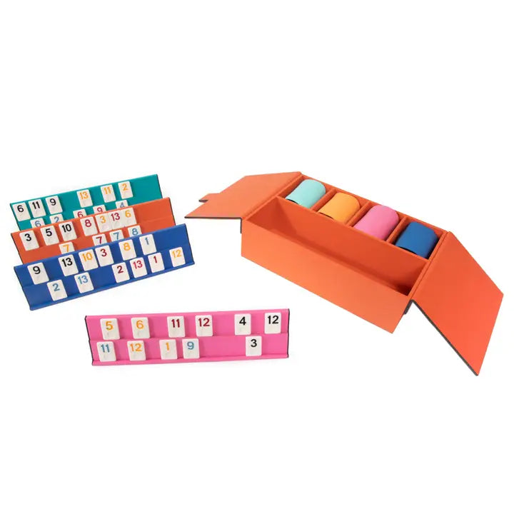 BKAC Ellen Rummikub Set - Orange - Games - Feliz Modern