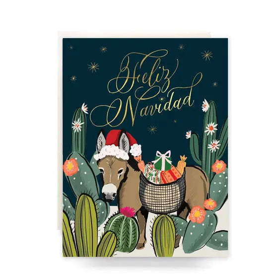 ATQ Feliz Navidad Holiday Greeting Card -  - Christmas - Feliz Modern