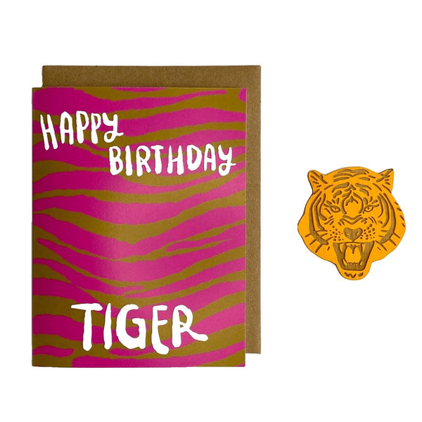 SNOM Tiger Birthday Card and Magnet -  - Cards - Feliz Modern