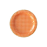 MMEY Orange Gingham Plates -  - Party Supplies - Feliz Modern