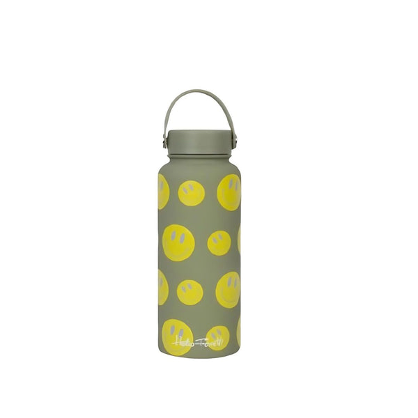 HLFR Green Smiley Bottle -  - Drinkware - Feliz Modern