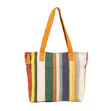 AIPO Yellow Striped Tote -  - Bags - Feliz Modern