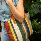 AIPO Yellow Striped Tote -  - Bags - Feliz Modern