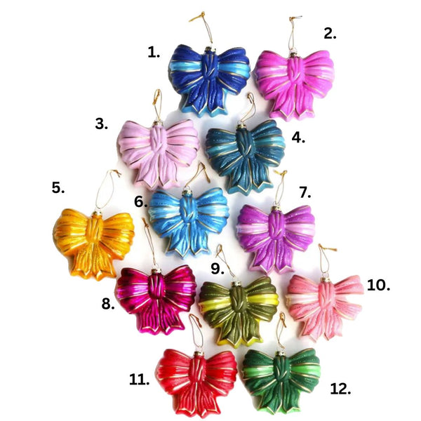 CFC Satin Bow Ornaments -  - Christmas - Feliz Modern