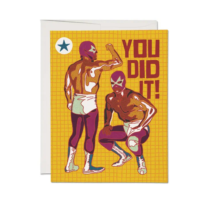 RCC You Did It Luchador Card - - Cards - Feliz Modern