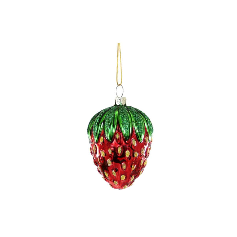 CFC Strawberry Ornament - Red - Christmas - Feliz Modern