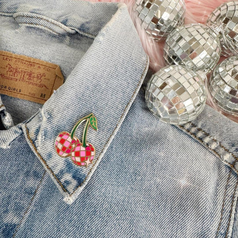 WFLW Disco Cherry Pin -  - Pins & Patches - Feliz Modern