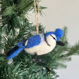 DHRD Blue Jay Felt Ornament -  - Christmas - Feliz Modern