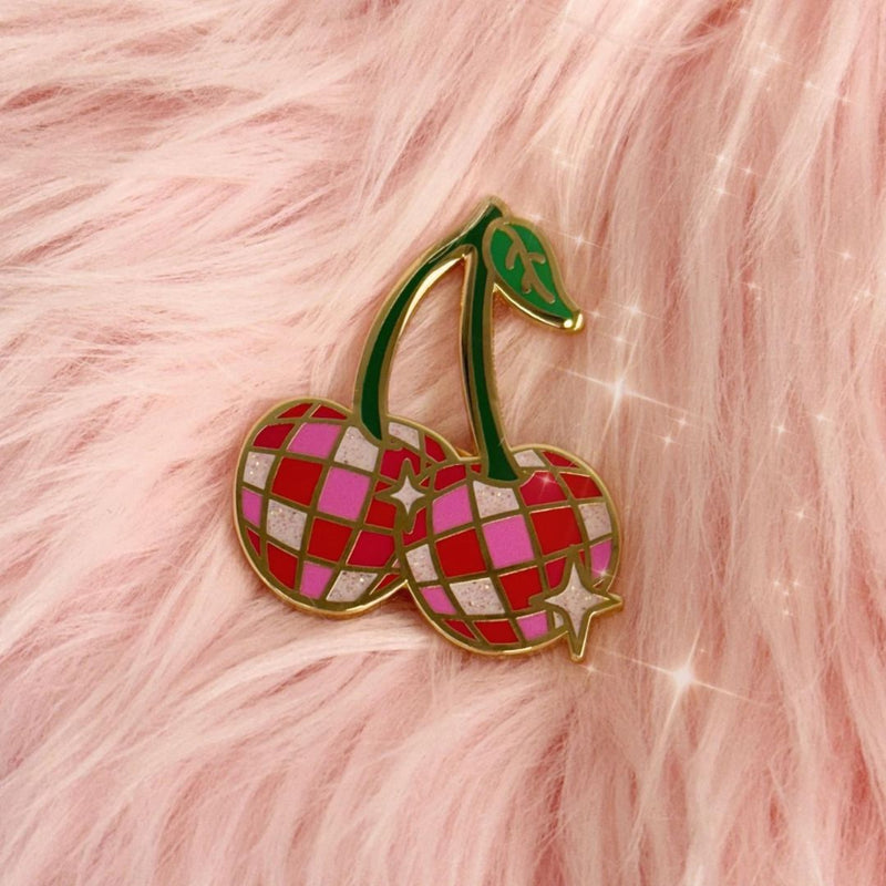 WFLW Disco Cherry Pin -  - Pins & Patches - Feliz Modern