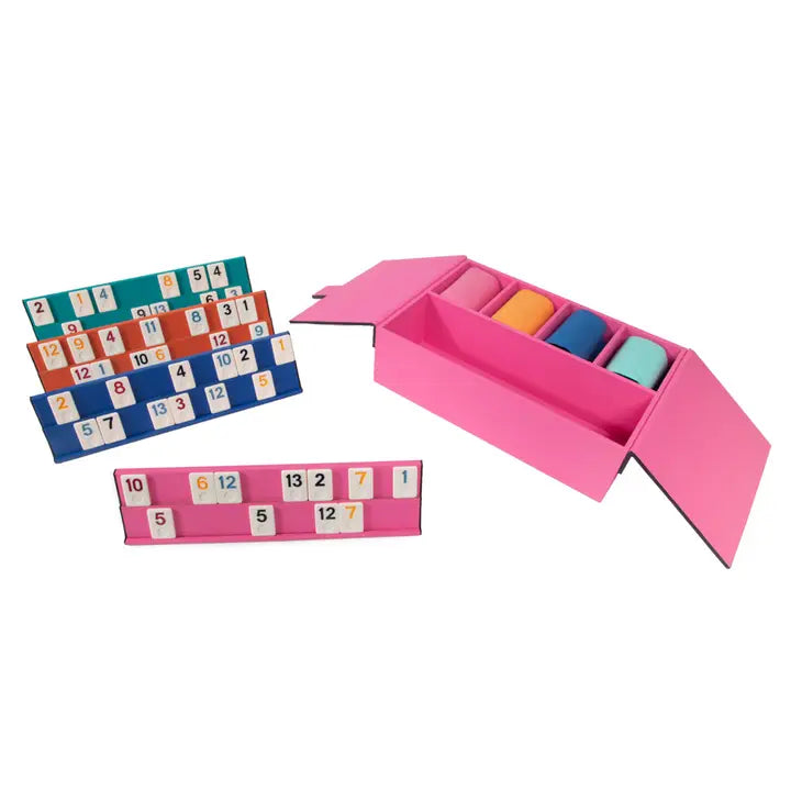 BKAC Ellen Rummikub Set - Pink - Games - Feliz Modern