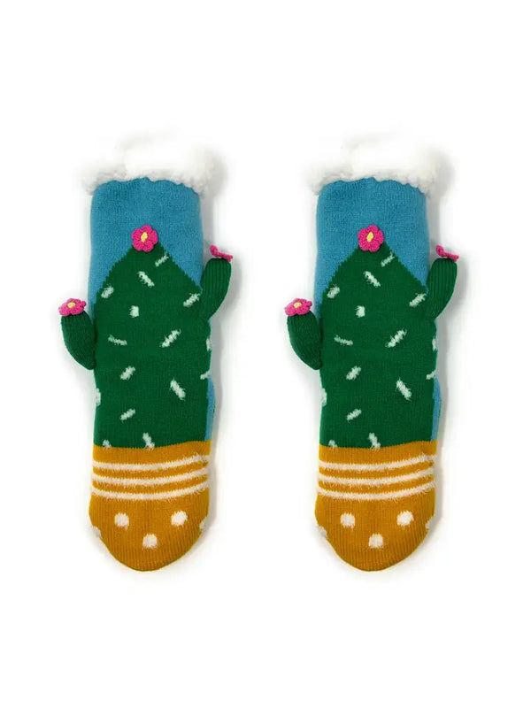 OHYS Cactus Fluffy House Slippers Socks -  - Socks - Feliz Modern