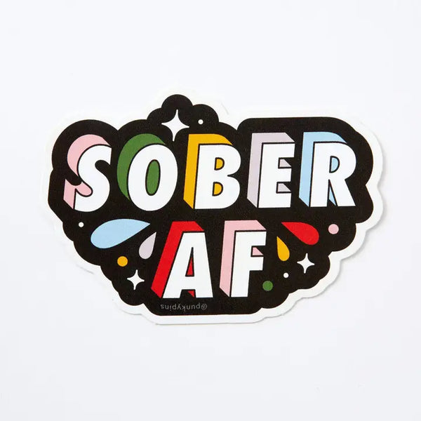 PKYP Sober Af Sticker - - Stickers - Feliz Modern