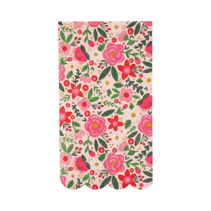 MMEY Floral Scalloped Dinner Napkin - - Party Supplies - Feliz Modern