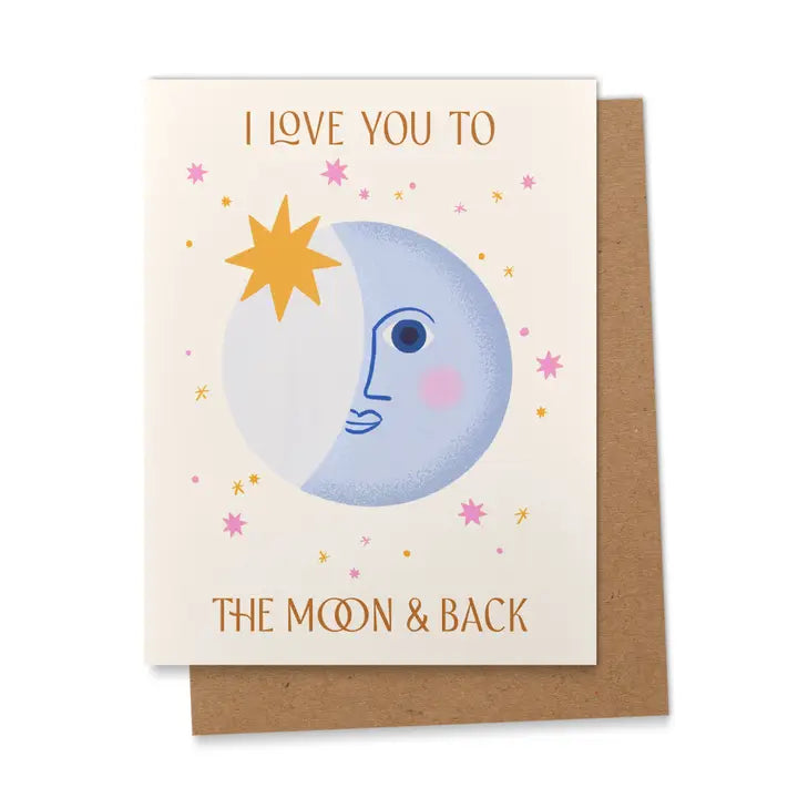 AAPK To the Moon & Back Greeting Card - - Cards - Feliz Modern