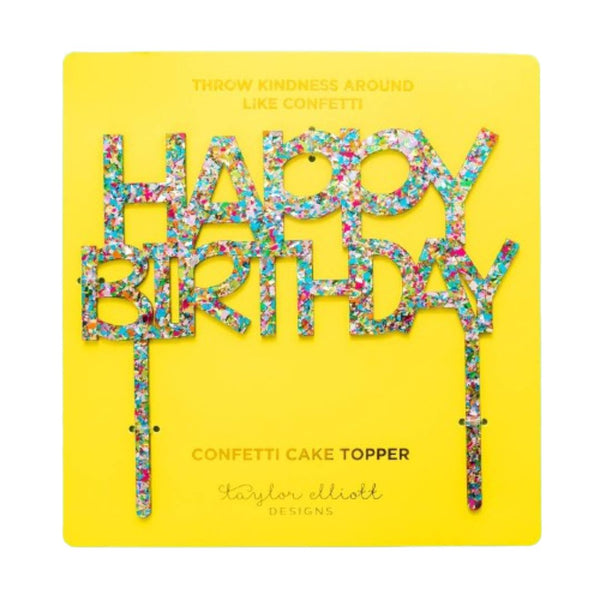 TED Happy Birthday Cake Topper -  - Party Supplies - Feliz Modern