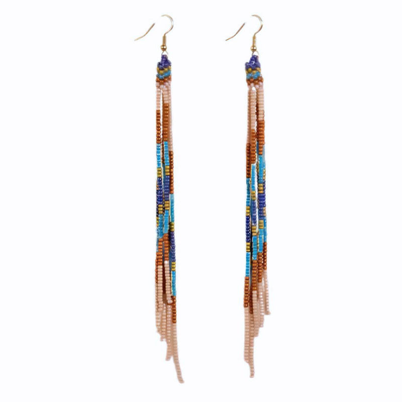 AIPO Bronze Fringe Earrings -  - Earrings - Feliz Modern