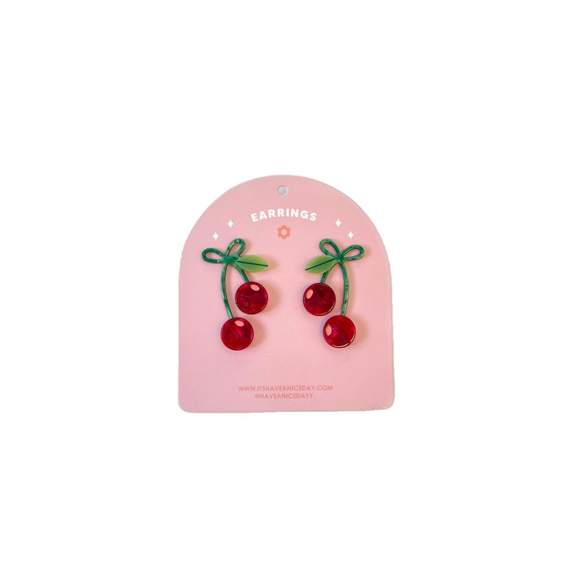 HAND Cherry Earrings -  - Earrings - Feliz Modern