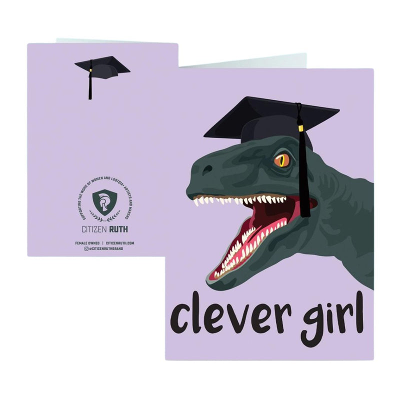 CTR Clever Girl Graduation Card -  - Cards - Feliz Modern