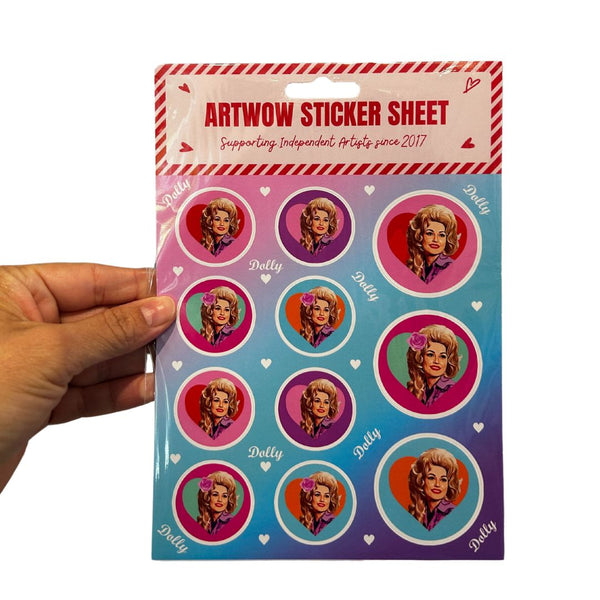 ATWW Dolly In Red Sticker Sheet -  - Stickers - Feliz Modern