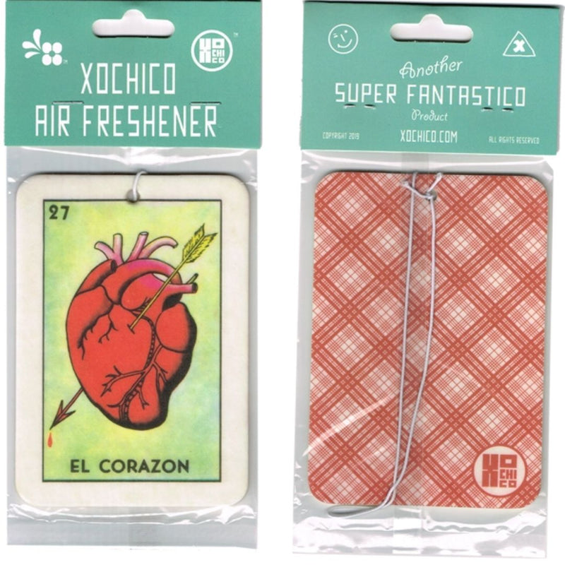 XOC Loteria Air Freshener - El Corazon - Lily Scented - Air Fresheners - Feliz Modern