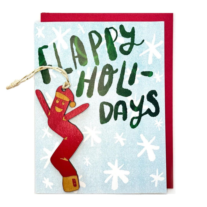 SNOM Flappy Holidays Card and Magnet -  - Cards - Feliz Modern