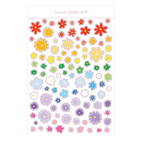 CLLDL Colorful Flowers Sticker Sheet -  - Stickers - Feliz Modern