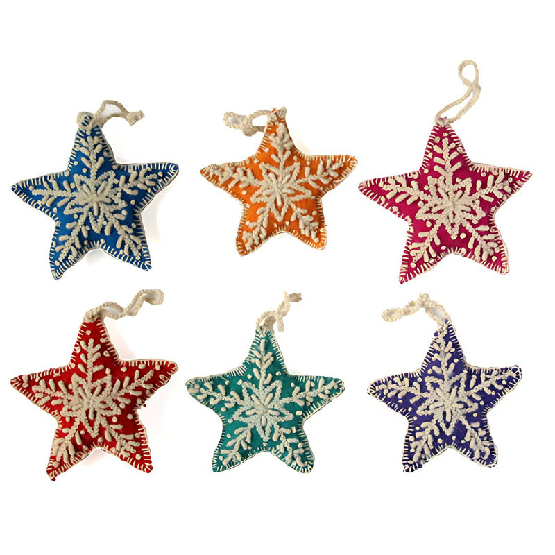 MECN Embroidered Star Ornament -  - Christmas - Feliz Modern