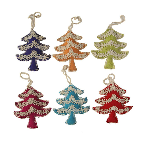 MECN Embroidered Tree Ornament -  - Christmas - Feliz Modern