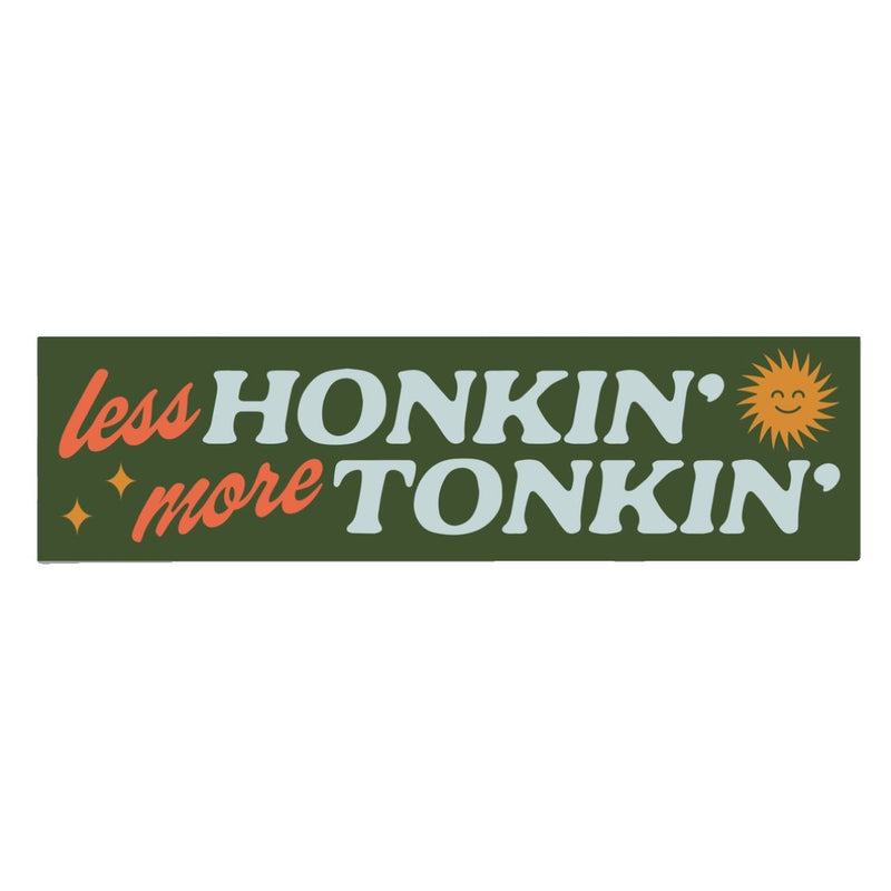 HAND Less Honkin' Bumper Sticker -  - Stickers - Feliz Modern