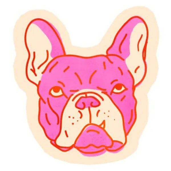 ATWW Neon Bulldog Sticker - Hot Pink - Stickers - Feliz Modern