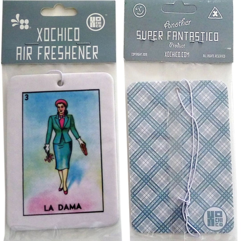 XOC Loteria Air Freshener - La Dama - Strawberry Scented - Air Fresheners - Feliz Modern