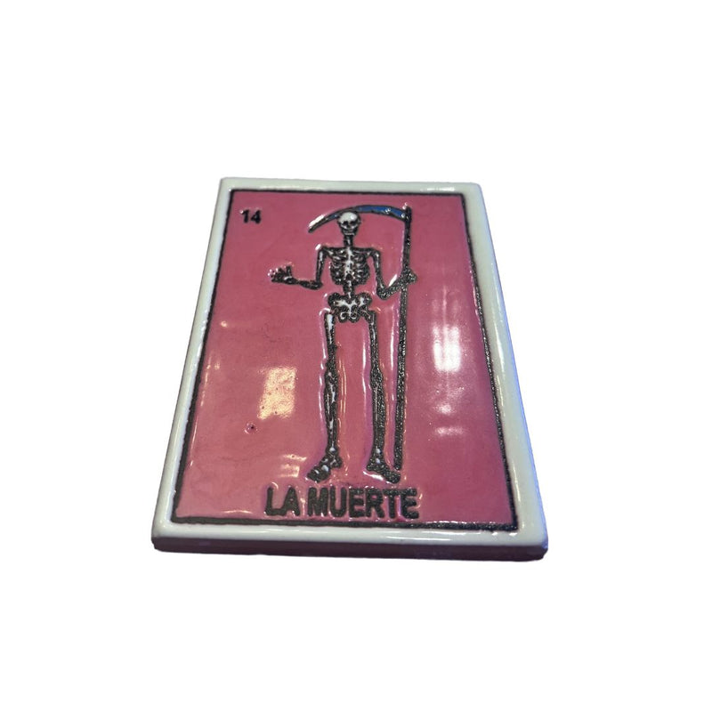 AAES Loteria Tile - La Muerte - Coasters - Feliz Modern