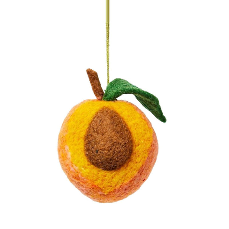 SROB Peach Ornament -  - Christmas - Feliz Modern