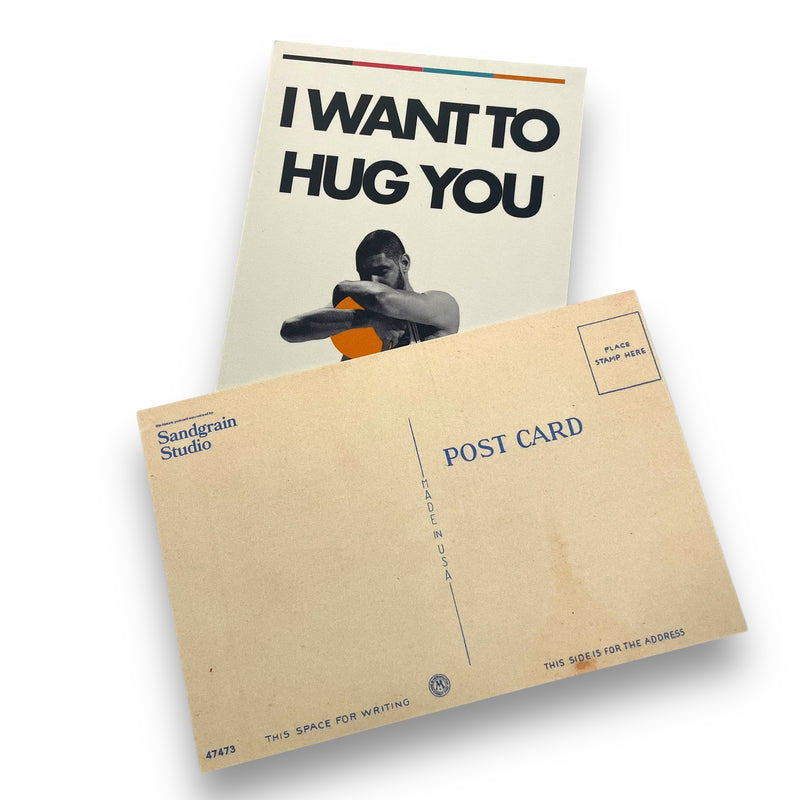 SDGRN Want to Hug You Postcard -  - Art - Feliz Modern