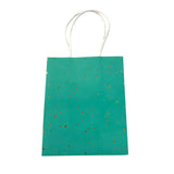 PPSW Bright Colored Gold Speckled Gift Bag - Teal - Gifting Supplies - Feliz Modern