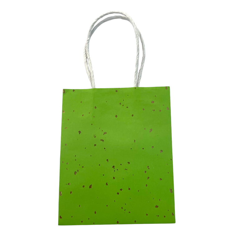 PPSW Bright Colored Gold Speckled Gift Bag - Lime - Gifting Supplies - Feliz Modern