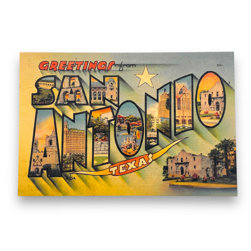 SDGRN San Antonio Postcards - Longhorn - Art - Feliz Modern