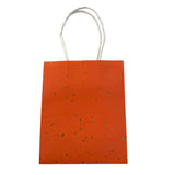 PPSW Bright Colored Gold Speckled Gift Bag - Orange - Gifting Supplies - Feliz Modern