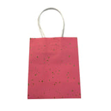 PPSW Bright Colored Gold Speckled Gift Bag - Pink - Gifting Supplies - Feliz Modern