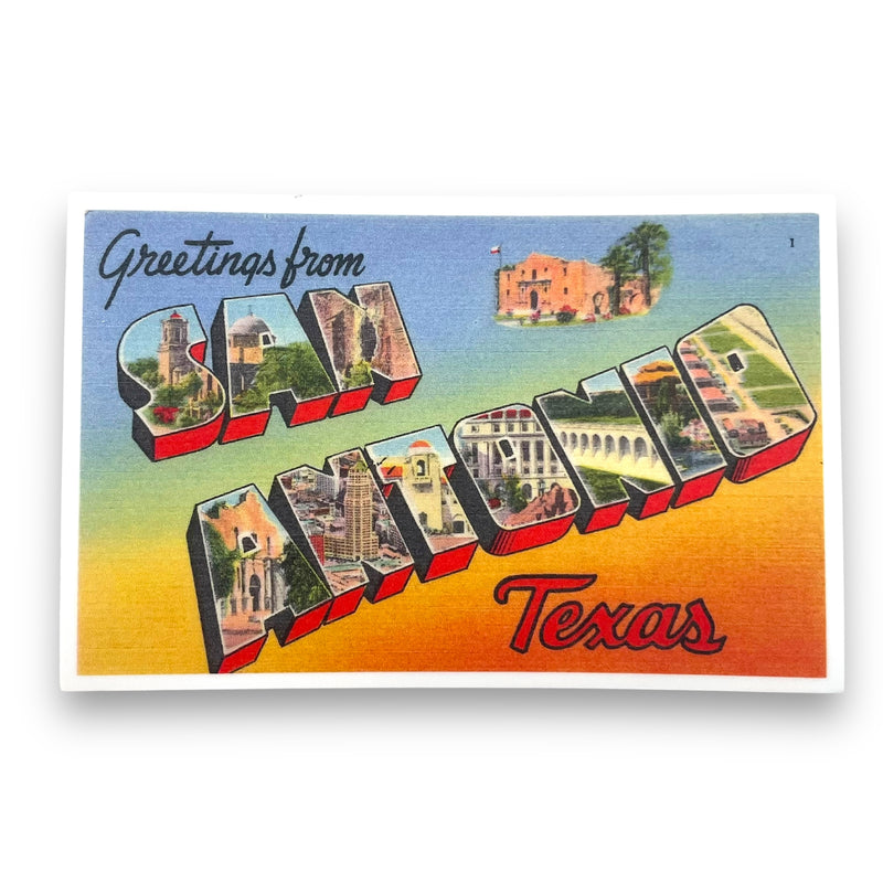 SDGRN San Antonio Postcards - Vibrant - Art - Feliz Modern