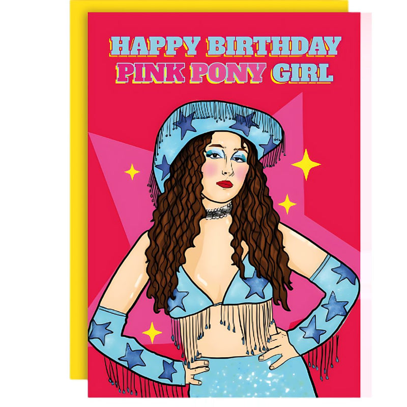 STS HBD Pink Pony Girl Card -  - Cards - Feliz Modern