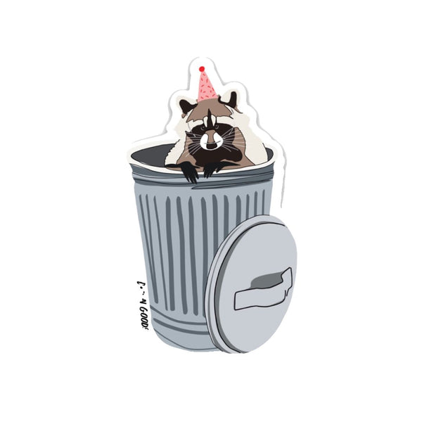 DWGS Trashcan Party Sticker -  - Stickers - Feliz Modern