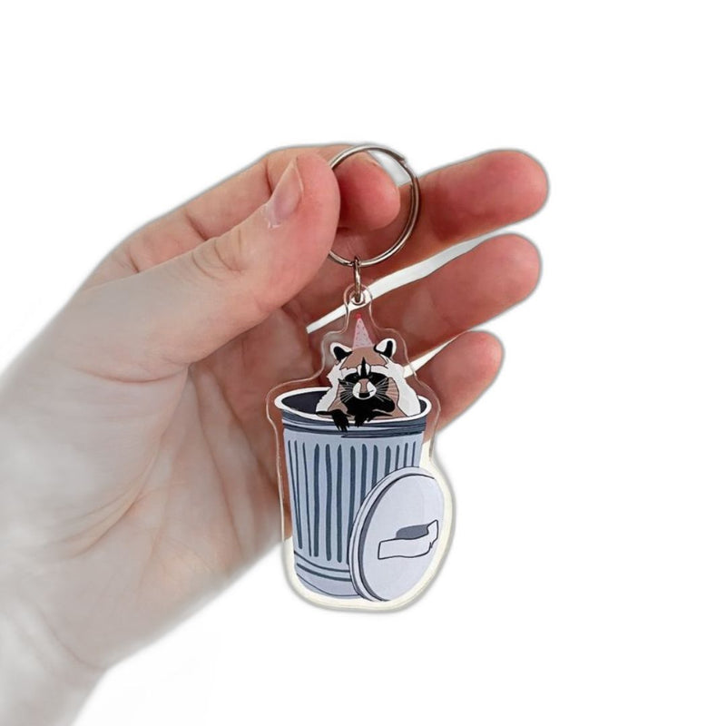 DWGS Raccoon Trash Party Keychain -  - Keychains - Feliz Modern