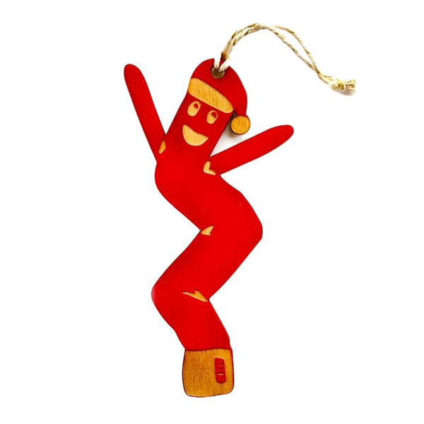 SNOM Air Dancer Ornament - Santa Hat Red - Christmas - Feliz Modern