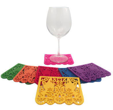 BUI Doves Papel Picado Coasters - - Coasters - Feliz Modern