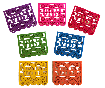 BUI Viva La Vida Papel Picado Coasters - - Coasters - Feliz Modern