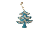 MECN Embroidered Tree Ornament - Sky Blue - Christmas - Feliz Modern