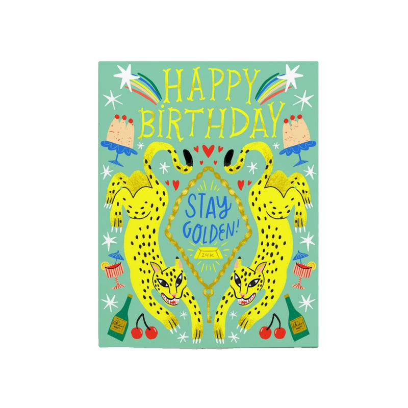 OEAC Stay Golden Birthday Card -  - Cards - Feliz Modern