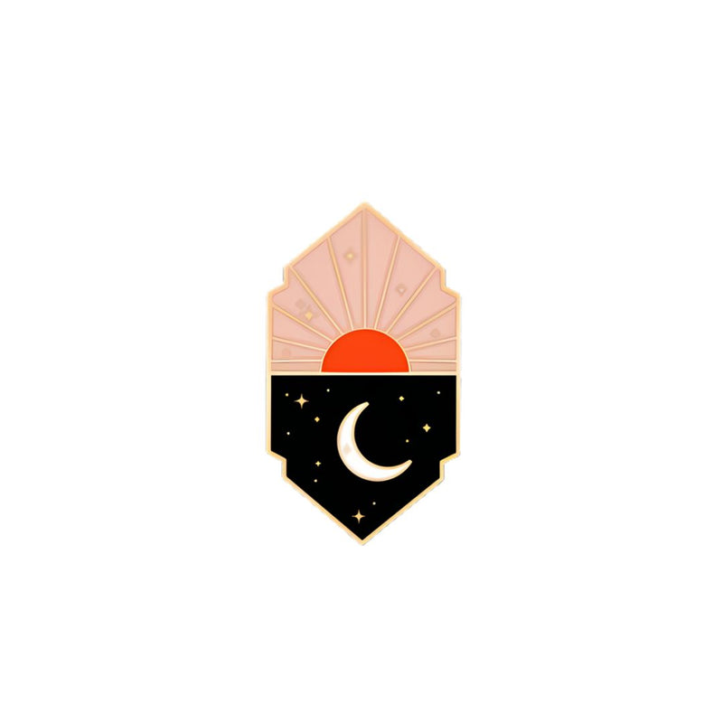 ATQ Sun & Moon Enamel Pin -  - Pins & Patches - Feliz Modern