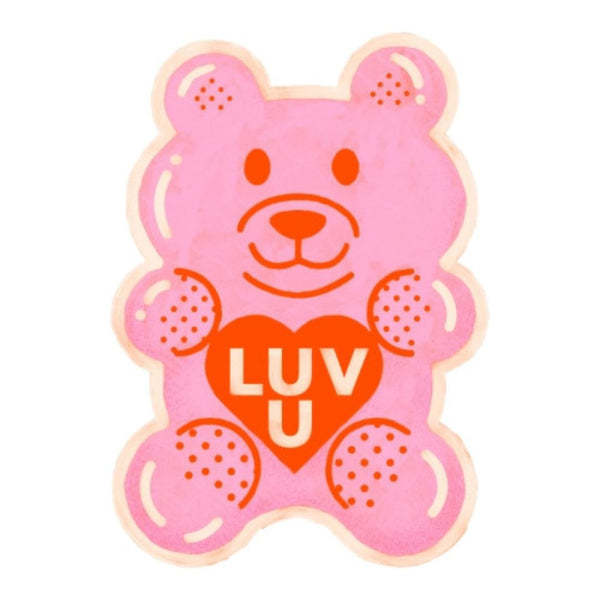 ATWW Teddy Bear "Luv U" Sticker -  - Stickers - Feliz Modern